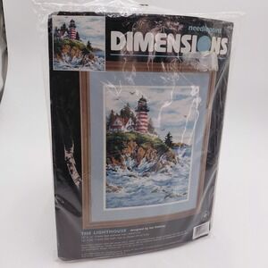 Dimensions Needlepoint Kit 2453 The Lighthouse Designed by Ian Ramsay 1997 NOS